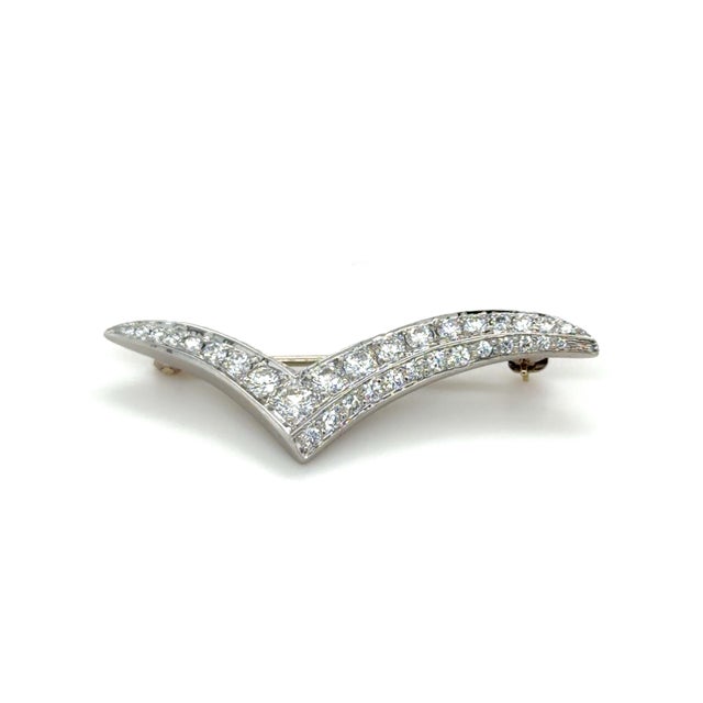 Tiffany & Co. Vintage Diamond Seagull Brooch, Platinum For Sale In Chicago - Image 6 of 6