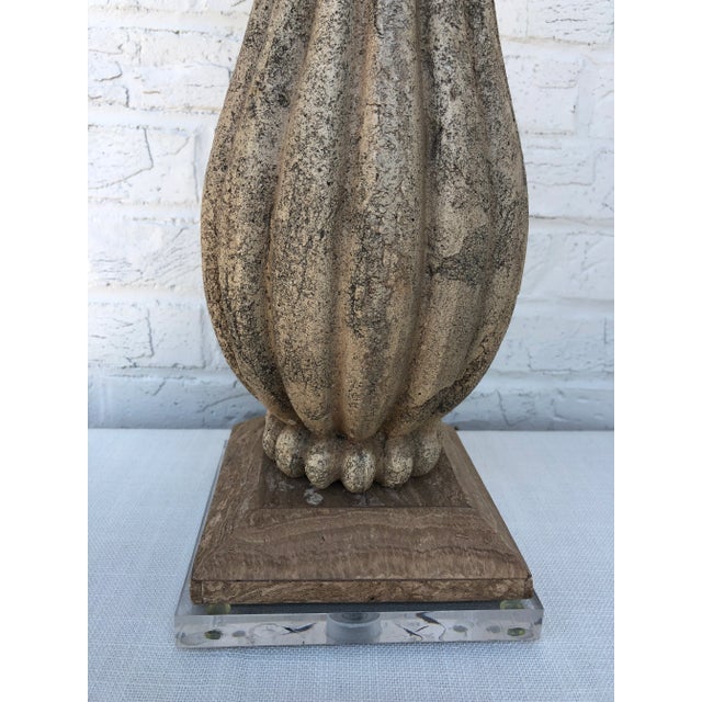 Late 20th Century Late 20th Century Volcanic Stone Pele Table Lamp For Sale - Image 5 of 10
