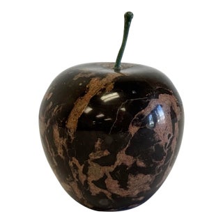 Vintage Stone Apple Paper Weight For Sale