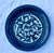 This vintage DANSK stoneware platter features a bold, graphic abstract design in royal blue and white and is part of the...