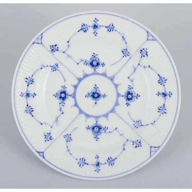 Ceramic Blue Fluted Plain in Porcelain from Royal Copenhagen, 1938, Set of 6 For Sale - Image 7 of 10