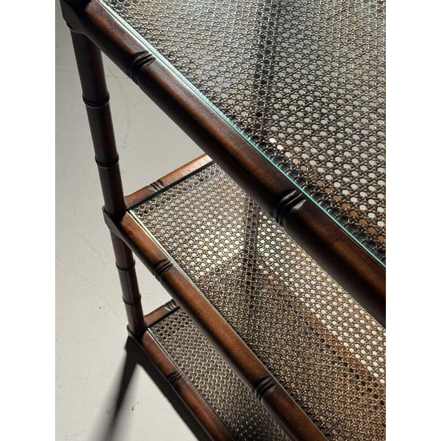 Faux Bamboo Bookcase, 1980s For Sale - Image 11 of 18