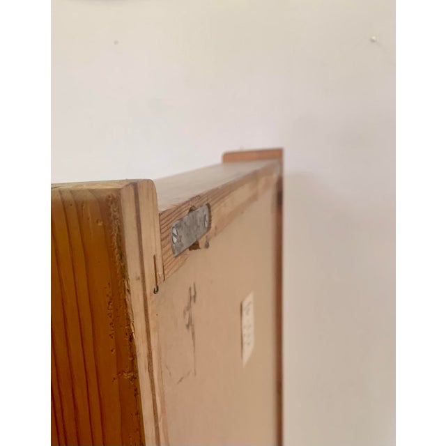 Mid-Century Modern Mirror With Shelf, Pine, Model 279, Glass Master, Markaryd, 1960s For Sale - Image 3 of 7