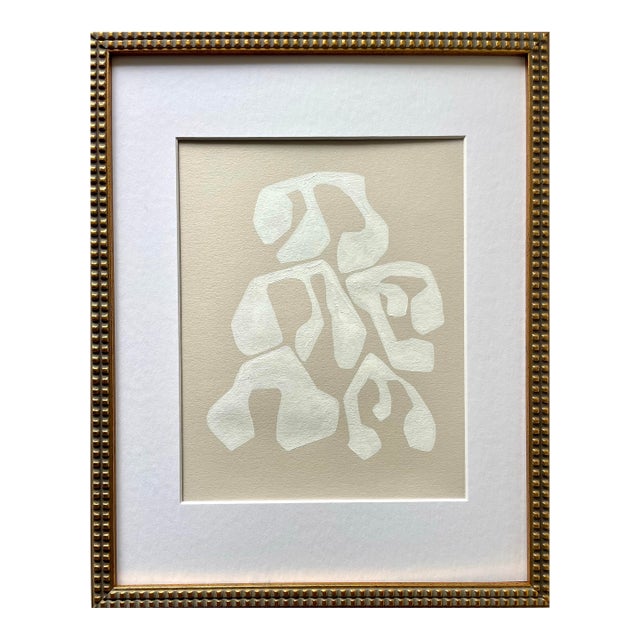 2025 "Sacrario" Contemporary Abstract Painting on Paper by Artist r.k. Red For Sale