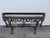 French Painted Black Heavy Carved Marble Top Large Long Console Entry Table 6381 For Sale - Image 4 of 12