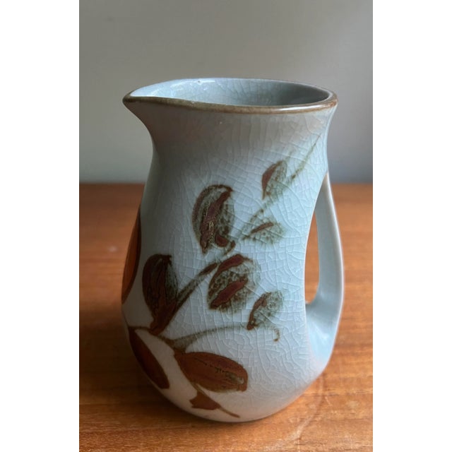 1970s Mid Century Ceramic Decorative Vase / Catch All Vessel For Sale - Image 5 of 10