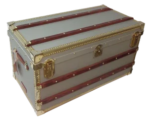 Custom Built Steamer Trunk With Brass Details