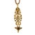 Modern Victorian Antique 19k Yellow Gold Egyptian Pendant Chain Necklace For Sale - Image 3 of 9