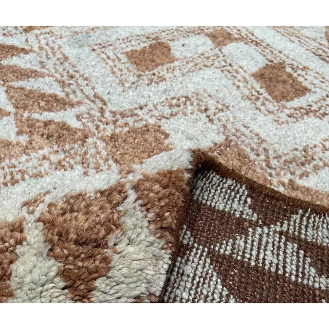 Contemporary 1990s Handwoven Moroccan Tribal Area Rug 3x5 For Sale - Image 3 of 8