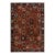 Antique Handmade Hooked Rug in Red With Floral Patterns For Sale