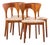 Niels Koefoed Hornslet Mid Century Danish Teak Peter Dining Chairs - Set of 4 For Sale