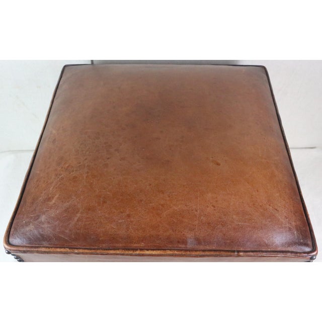 A square leather pouf made in France in the middle of the 20th century and used extensively in clubs along with the famous...