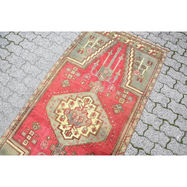 1960s 1960s Aztec Handmade Boho Rug For Sale - Image 5 of 11
