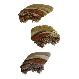 Fowler-Thelen Fiber Art Sculpture - Set of 3 For Sale
