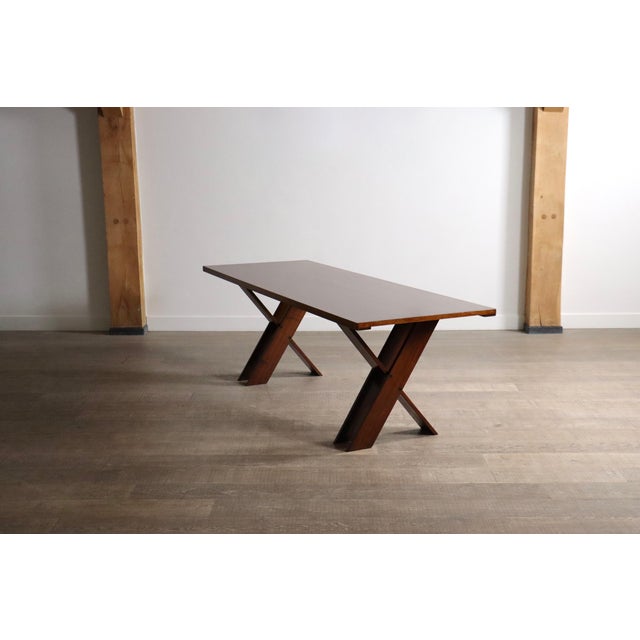 TL58 Dining Table in Walnut by Marco Zanuso for Poggi, Italy, 1960s For Sale - Image 13 of 14