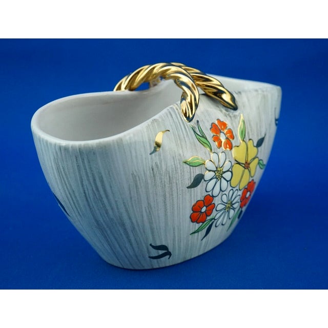 Art Deco Ceramic Handbag Vase by Settimio Rometti, 1920s For Sale - Image 4 of 18
