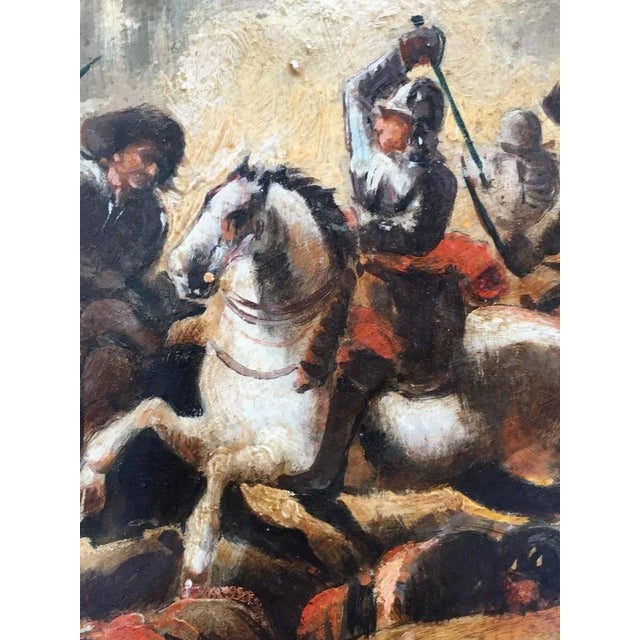 After Salvator Rosa, Cavalry Battle, 2006, Oil on Canvas, Framed For Sale - Image 3 of 7