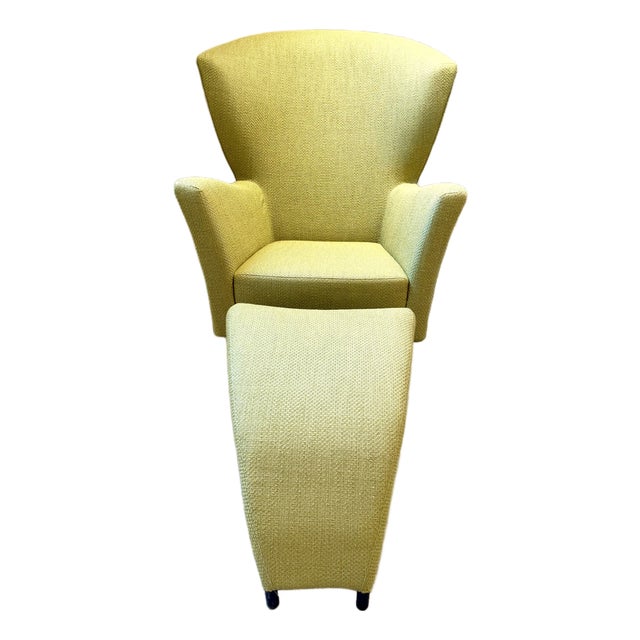 Montis Castor Lounge Chair With Footstool/Ottoman by Gijis Papavoine For Sale