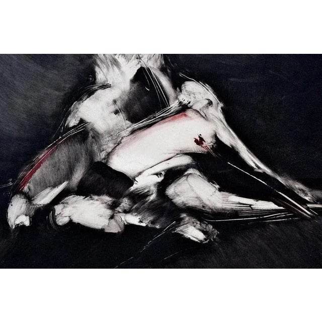 1970s 1970s "Embrace" Figurative Lithograph by Patricia Way For Sale - Image 5 of 7