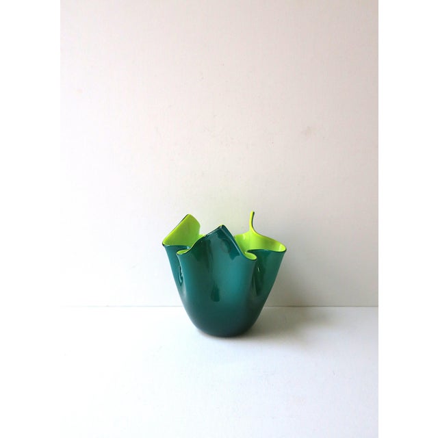 Venini Venini Italian Murano Vase For Sale - Image 4 of 12