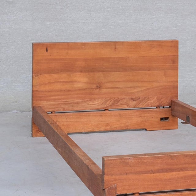 Mid-Century L02A Single Bed in Elm by Pierre Chapo For Sale - Image 4 of 13