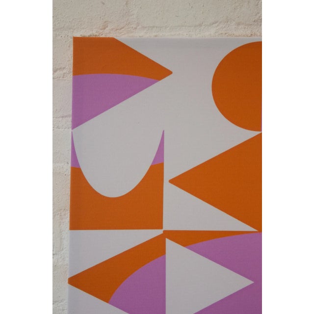 Bossa Nova in Fuchsia Giclee Print on Canvas by Cesar Platero, Framed For Sale - Image 10 of 12