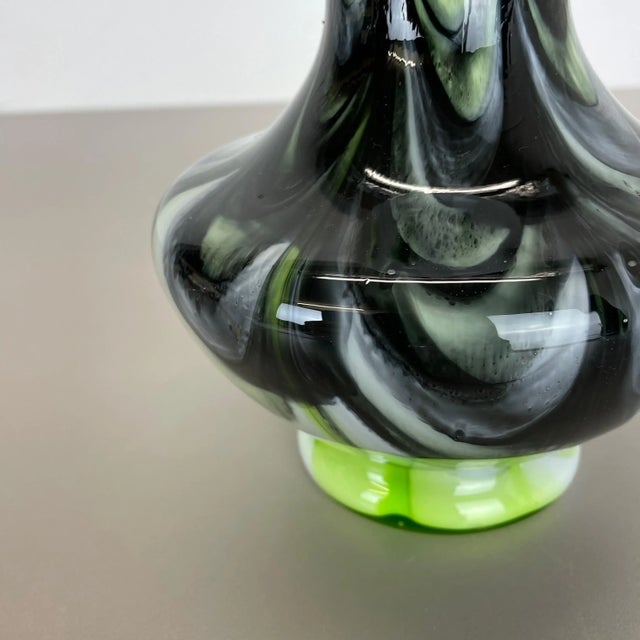 1970s Large Vintage Pop Art Multicolor Opaline Vase, Italy, 1970s For Sale - Image 5 of 16