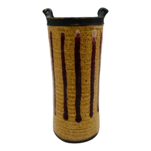 Otto and Vivika Heino Mid-Century Modern Oxblood Drip Ceramic Pottery