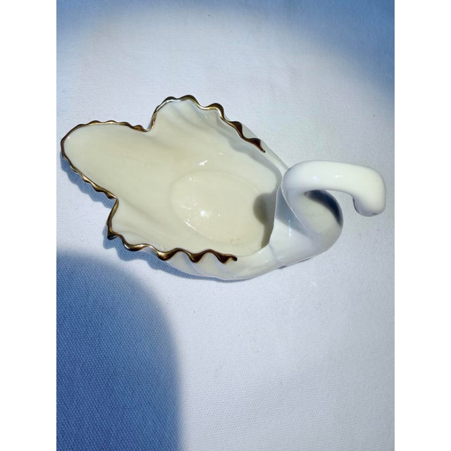 Traditional Late 20th Century Lenox Porcelain Swan Salt Cellar For Sale - Image 3 of 6