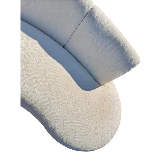 Postmodern Sculptural Curved Kidney Cloud Sofas – Pair of 2 For Sale - Image 9 of 10