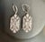 Metal Vintage 3 Ct Round & Princess Shape Diamond Hanging Earring in Platinum For Sale - Image 7 of 18