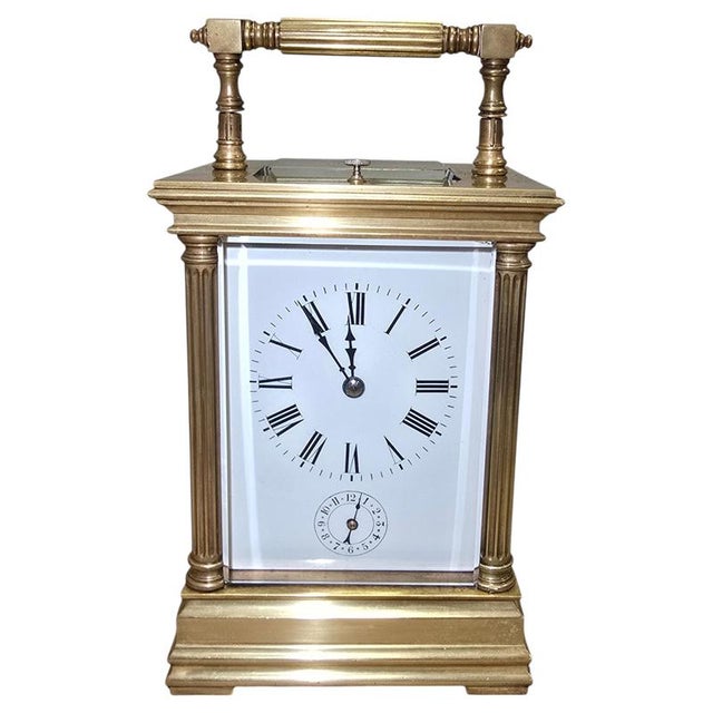 Spanish Gilt Bronze Carriage Clock, 1890s For Sale - Image 12 of 12