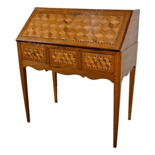 Late 19th Century Directoire Style Oak Secretaire For Sale