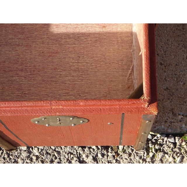 Vintage Beech Cabin Trunk, 1930s For Sale - Image 13 of 18