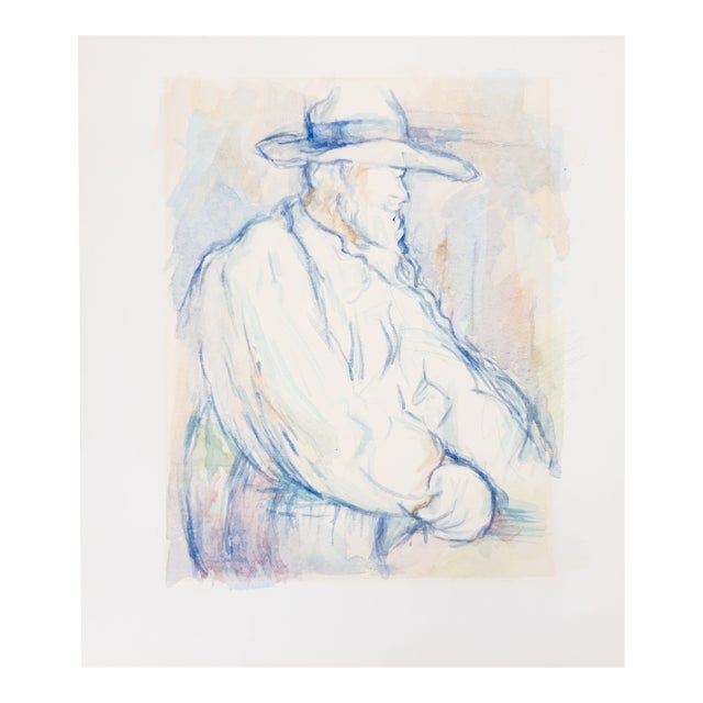 Bearded Man in Hat - V. Morgan, C. 1978 For Sale