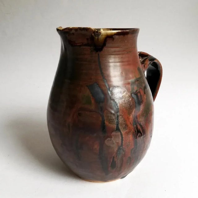 Vintage Terracotta Pitcher, 1950s For Sale - Image 4 of 7