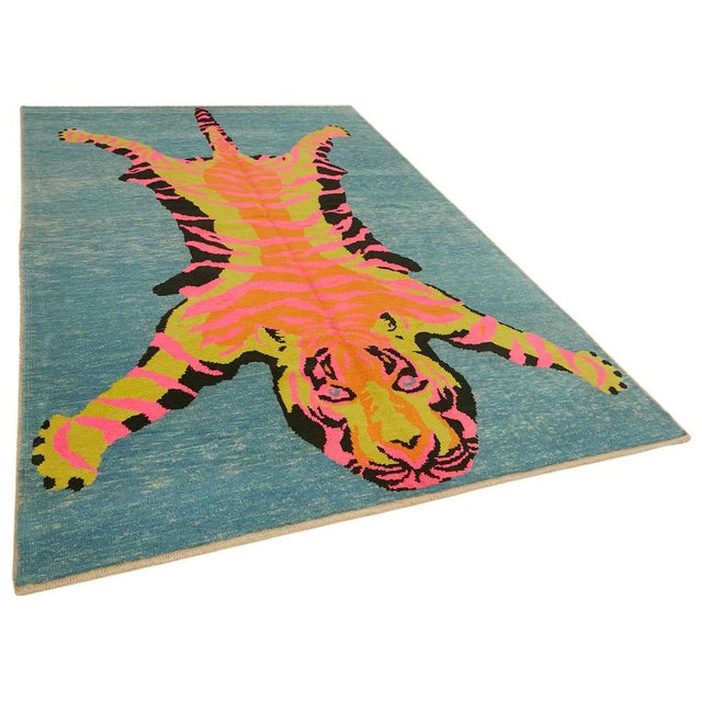 Handcrafted with exceptional care in Central Anatolia, Turkey, our tiger rugs are made from premium, high-quality wool,...