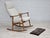 Vintage Scandinavian High-Backed Rocking Chair, 1970s For Sale - Image 9 of 18