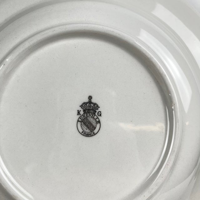 Vintage Streetlight Soup Plates from KG Lunéville, 1950s, Set of 6 For Sale - Image 4 of 8