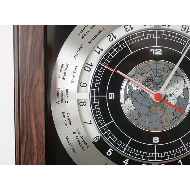 Mid Century Modern Howard Miller World Time Clock Chairish