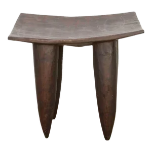 Tall Rectangular African Senufo End Table