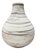 Rounded Brown & Stone Cream Swirled Ceramic Lamp Base For Sale