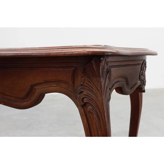 Antique Louis XV Carved Side Table, France, 1900s For Sale - Image 11 of 13