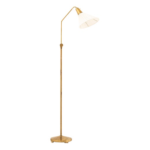 Floor Lamp in Brass from Hans Bergström, 1950s For Sale