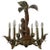 Monkey & Brass Palm Frond Leaf Six-Light Chandelier For Sale - Image 11 of 11