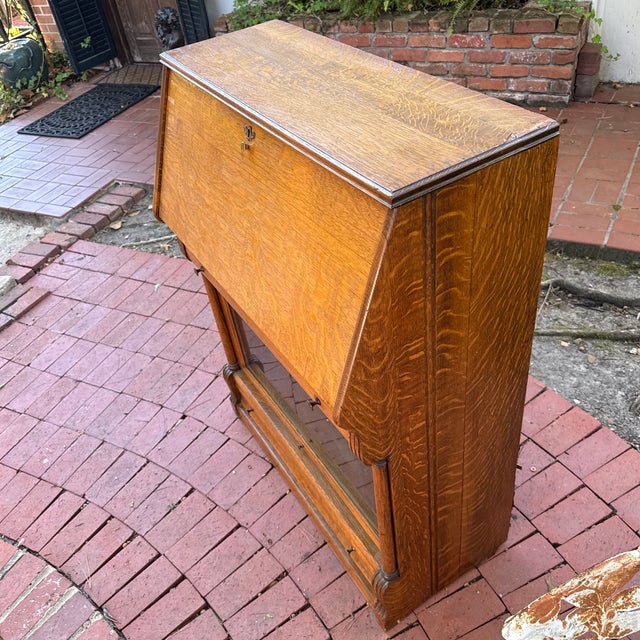 Macey Furniture Co. Late 19th Century Barrister Bookcases Secretary Desk For Sale - Image 4 of 12
