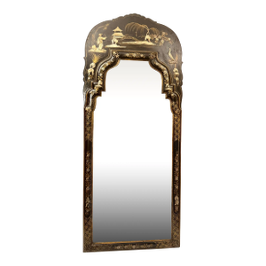 Large 1970s La Barge Chinoiserie Style Mirror