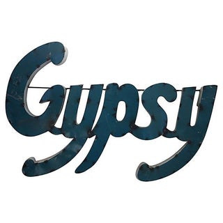 Vintage Gypsy Marquee Sign For Sale