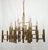 Massive Vintage Gold & Chrome Gaetano Scolari Chandelier 21 Light Chandelier For Sale - Image 9 of 13