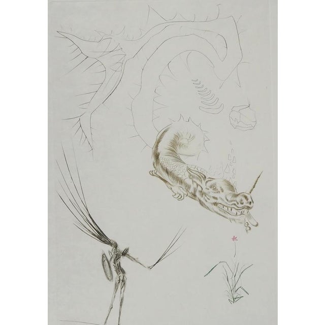 Salvador Dali, Tristan and the Dragon, Engraving For Sale - Image 4 of 7